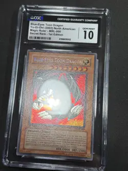 Yugioh CGC 10 Blue-Eyes Toon Dragon MRL-000 1st Edition Secret Rare PSA - Image 4