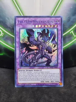 Yugioh Evil HERO Malicious Bane BROL-EN069 Secret Rare 1st Edition NM - Image 1
