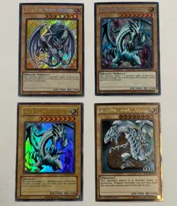 Yu-Gi-Oh! Blue-Eyes White Dragon Lot Of 4 - Secret & Ultra Rare - Image 1