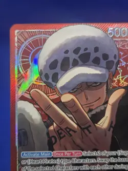 One Piece The Azure Sea's Seven Trafalgar Law OP14-001 Alternate Alt Art Leader - Image 3