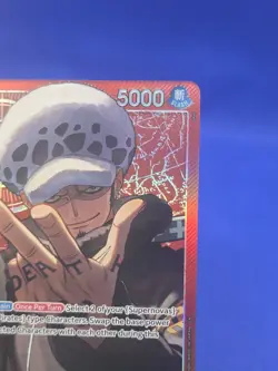 One Piece The Azure Sea's Seven Trafalgar Law OP14-001 Alternate Alt Art Leader - Image 4