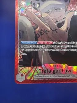 One Piece The Azure Sea's Seven Trafalgar Law OP14-001 Alternate Alt Art Leader - Image 5