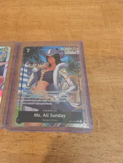 One Piece Ms. All Sunday OP14-084 Alt Art Foil & Regular SR - Lot of 2 Cards - Image 2