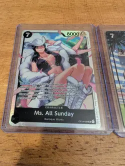 One Piece Ms. All Sunday OP14-084 Alt Art Foil & Regular SR - Lot of 2 Cards - Image 3