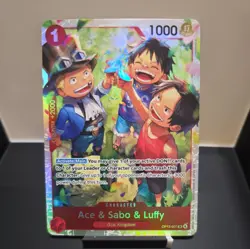 Ace & Sabo & Luffy OP13-007 Carrying On His Will Foil - Image 1