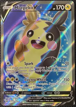 Morpeko V (Full Art) 190/202 Swsh01: Sword & Shield Holo - Pokemon Card - Image 1