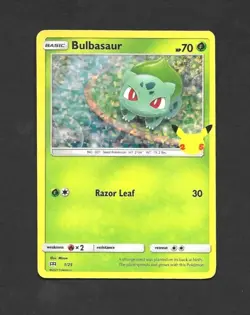 Bulbasaur 1/25 - Holo Foil Promo McDonald's 25th Anniversary Pokemon Card TCG LP - Image 1