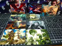 MTG Lot Of 9 Gold Stamp/Signature Art Cards - OUTLAWS THUNDER OOTJ - Mint-NM - Image 1