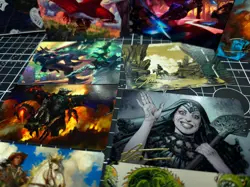 MTG Lot Of 9 Gold Stamp/Signature Art Cards - OUTLAWS THUNDER OOTJ - Mint-NM - Image 3