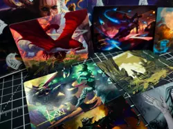 MTG Lot Of 9 Gold Stamp/Signature Art Cards - OUTLAWS THUNDER OOTJ - Mint-NM - Image 4