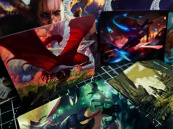 MTG Lot Of 9 Gold Stamp/Signature Art Cards - OUTLAWS THUNDER OOTJ - Mint-NM - Image 5