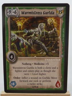 WARLORD Saga of the Storm CCG Elf Character Card WARMISTRESS GURLDA 41/78 - Image 1