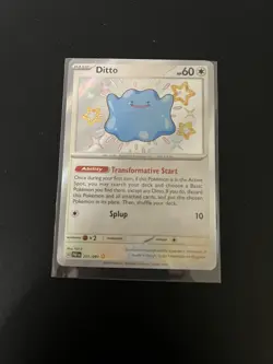 Ditto 201/091 - Paldean Fates Baby Shiny Holo Rare - Pokemon TCG Card NM - Image 1