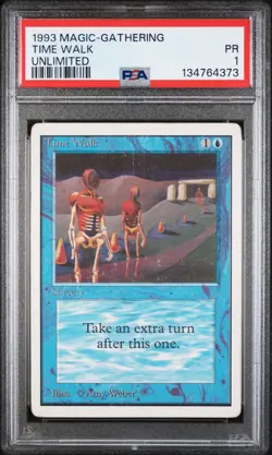 Time Walk - Unlimited - 1993 - MTG - 1 of 1 pop PSA 1 - Image 1