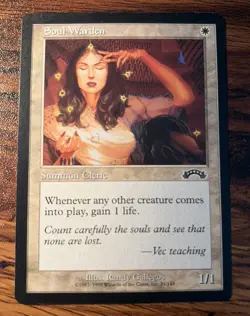 1X MTG Soul Warden Exodus NM/LP+ X1 - Image 1