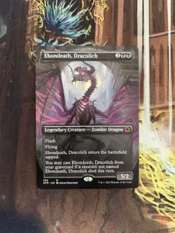 MTG Ebondeath, Dracolich (292/518) Adventures in the Forgotten Realms NM - Image 1