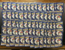 Pokemon Base Set Uncommon And Common Complete Set -WOTC Pokemon- EX/MP -70 Cards - Image 4