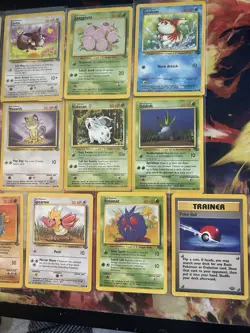 COMPLETE Jungle Unlimited Common and Uncommon 32 Card Set Pokemon LP/MP - Image 5