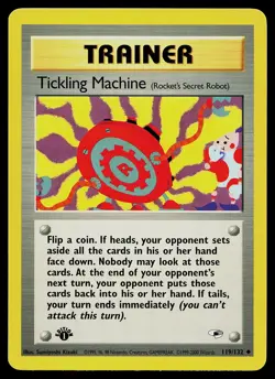 Pokemon Card - Tickling Machine Gym Heroes 119/132 Uncommon 1st Edition - Image 1