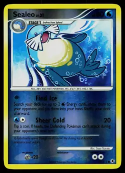 Pokemon Card - Sealeo Rising Rivals 77/111 Common Reverse Holo - Image 1