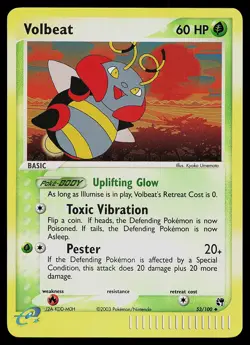 Pokemon Card - Volbeat Sandstorm 53/100 Uncommon Reverse Holo - Image 1