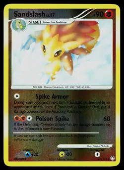 Pokemon Card - Sandslash Mysterious Treasures 61/123 Uncommon Reverse Holo - Image 1