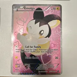 Pokemon Emolga Full Art Ultra Rare Holo RC23/RC25 Legendary Treasures 70 HP - Image 1