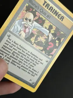 Pokemon TCG Blaine's Quiz #1 97/132 Gym Challenge 1st Edition LP - Image 3