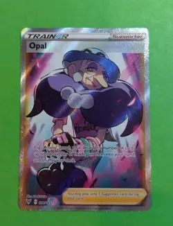 Opal (Full Art) 184/185 Swsh04: Vivid Voltage Holo Pokemon, NM - Image 1