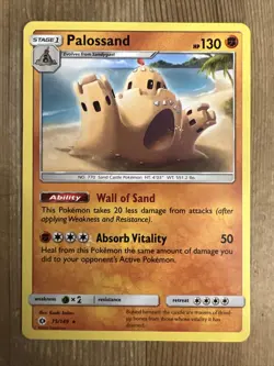 Pokemon TCG : Palossand 75/149 Sun And Moon LP - Image 1