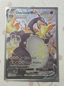 Pokemon TCG Charizard VMAX SV107/SV122 Shining Fates Shiny Vault Holo Near Mint - Image 1