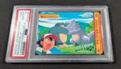 Pokemon Japanese Bandai Rhydon & Snorlax #259 PSA 10 GEM MINT Carddass Anime 8 - Image 1
