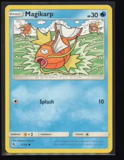 Magikarp 15/68 Pokemon Hidden Fates Common Near Mint - Image 1