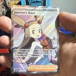 Pokemon Jasmine's Gaze Trainer Full Art Holo Ultra Rare 233/191 Sv08 - Image 1
