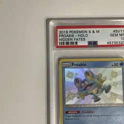 Pokemon PSA 10 Froakie Hidden Fates SV11/SV94 Holo Shiny Holo Rare GEM MINT! - Image 3