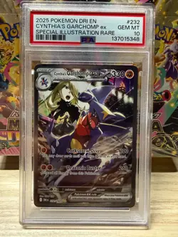 Cynthia'S Garchomp Ex Pokemon Dri En-Destined Rivals 232 NM PSA 10 - Image 1