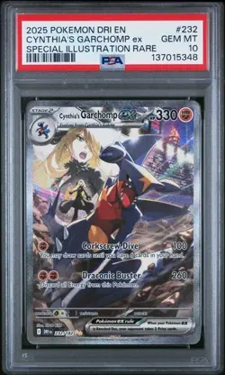 Cynthia'S Garchomp Ex Pokemon Dri En-Destined Rivals 232 NM PSA 10 - Image 2