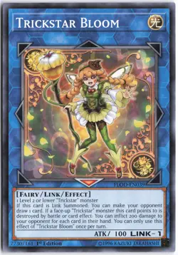 Yugioh - Trickstar Bloom FLOD-EN039 1st Edition - Flames of Destruction - Image 1
