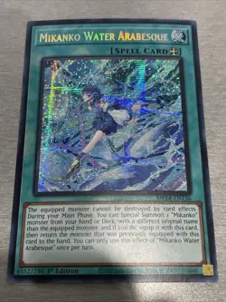 Yu-Gi-Oh! TCG Mikanko Water Arabesque MP24-EN136 Prismatic Secret Rare NM/M - Image 1