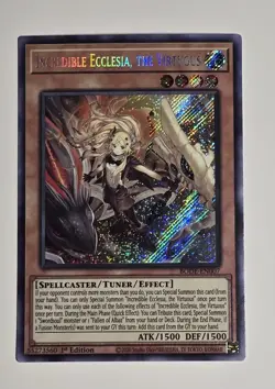 Incredible Ecclesia, The Virtuous BODE-EN007 Secret Rare 1st Edition Yugioh NM/M - Image 1