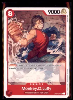 One Piece Kingdom of Intrigue Monkey.D.Luffy OP 04-014 Lot 2 - Image 1