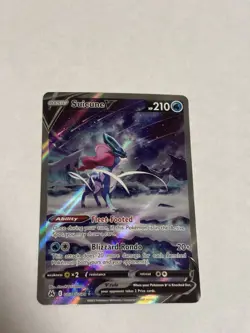 Suicune V GG38/GG70 – Crown Zenith Galarian Gallery – NM Pokemon Card - Image 1