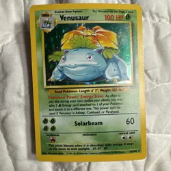 Pokemon TCG Venusaur Base Set 2 Holo Unlimited Rare Card 18/130 LP Condition - Image 1