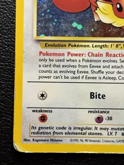 Eevee 11/53 Holo WoTC Promo SWIRL Pokemon Card HP - Image 4