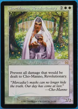 Cho-Manno, Revolutionary FOIL Mercadian Masques PLD Rare CARD (509385) ABUGames - Image 1