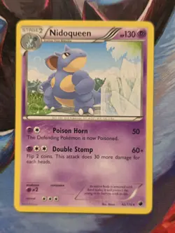 Nidoqueen 42/116 B&W Plasma Freeze Rare Pokemon Card - Image 1