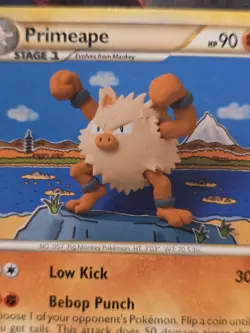 Primeape 22/95 HGSS Unleashed Rare Pokemon Card - Image 2