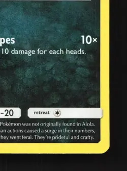 Alolan Meowth 78/149 LP Sun & Moon English Pokemon Card TCG - Image 3