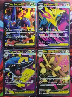 Mega Ultra Rare Set 4x Cards Mega Evolution & Phantasmal Flames - Image 1