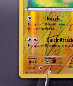 Pikachu 26/83 Generations REVERSE HOLO Pokemon Card 2016 20th Anniv. NM/LP - Image 5